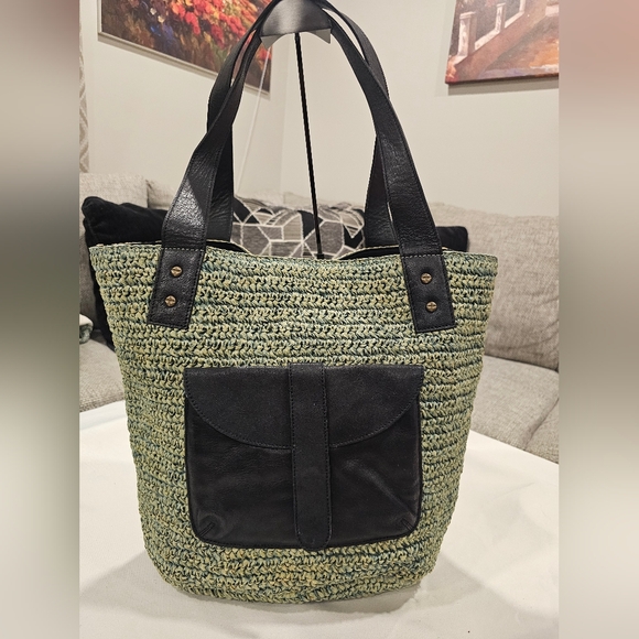 Free People En Riva Raffia Tote Bag - Picture 4 of 13